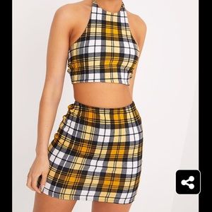 PrettyLittleThing Plaid Set